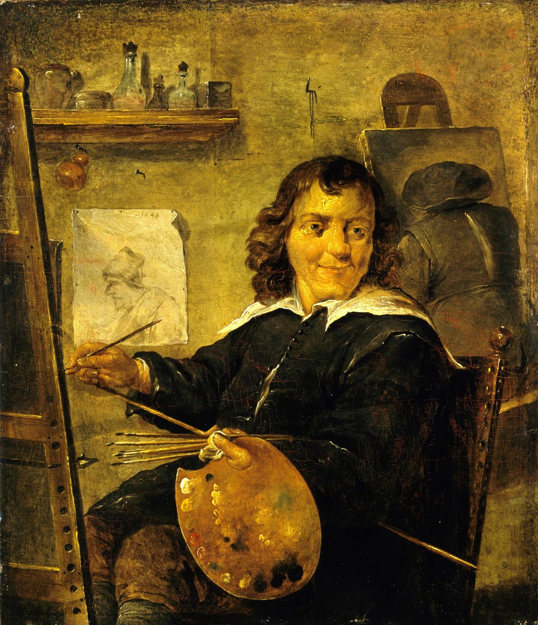 Painter in His Studio by David Teniers the Younger