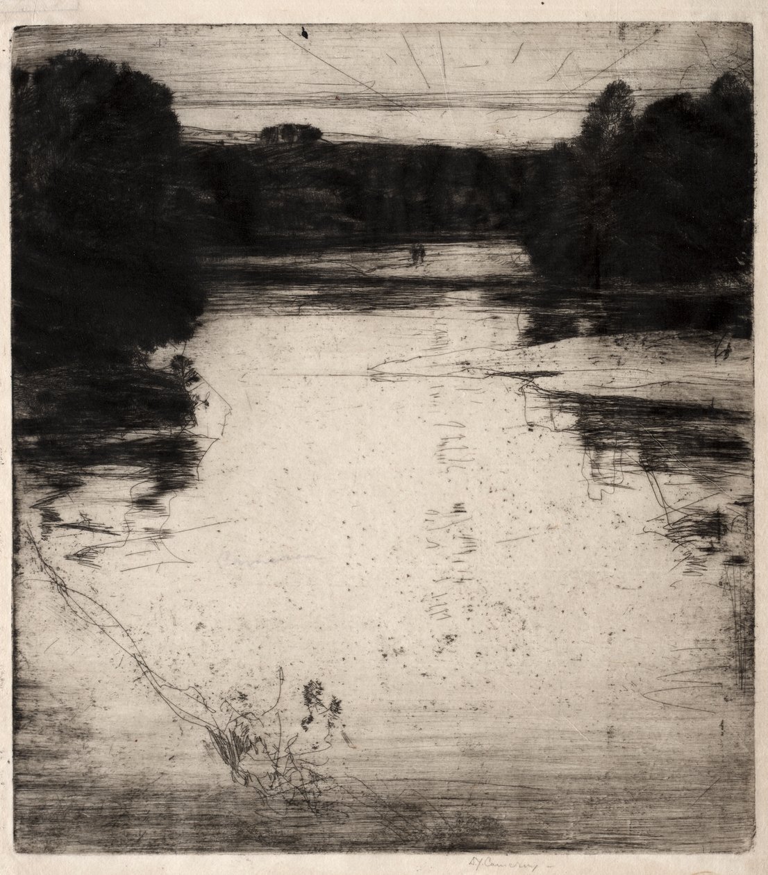 Afterglow on the Findhorn by David Young Cameron