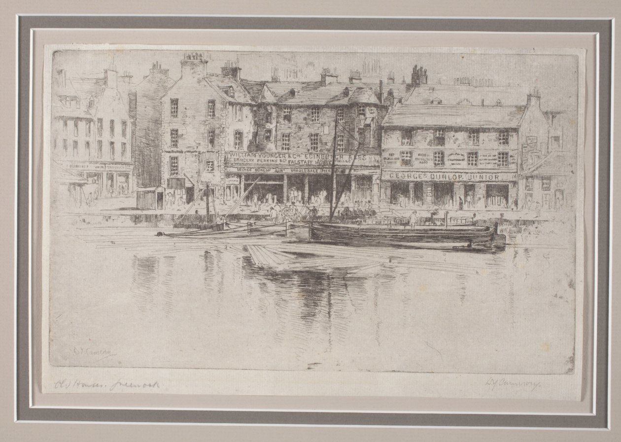 Old Houses, Greenock by David Young Cameron