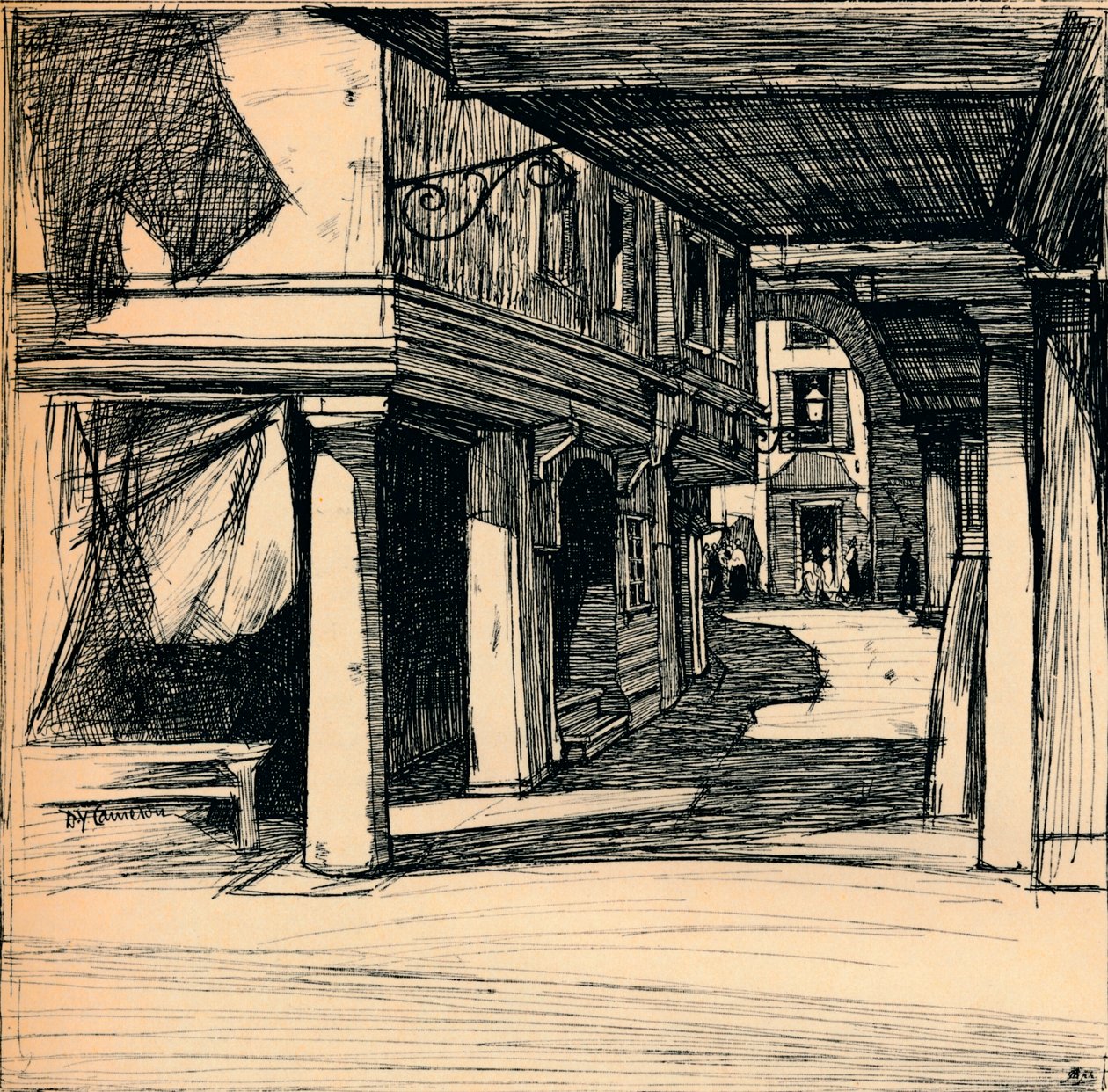 Venetian Street by David Young Cameron