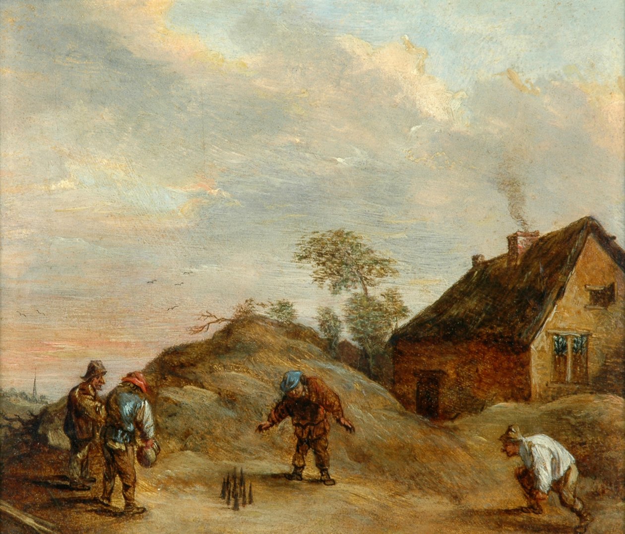 Men Playing At Bowls by David Teniers the Younger