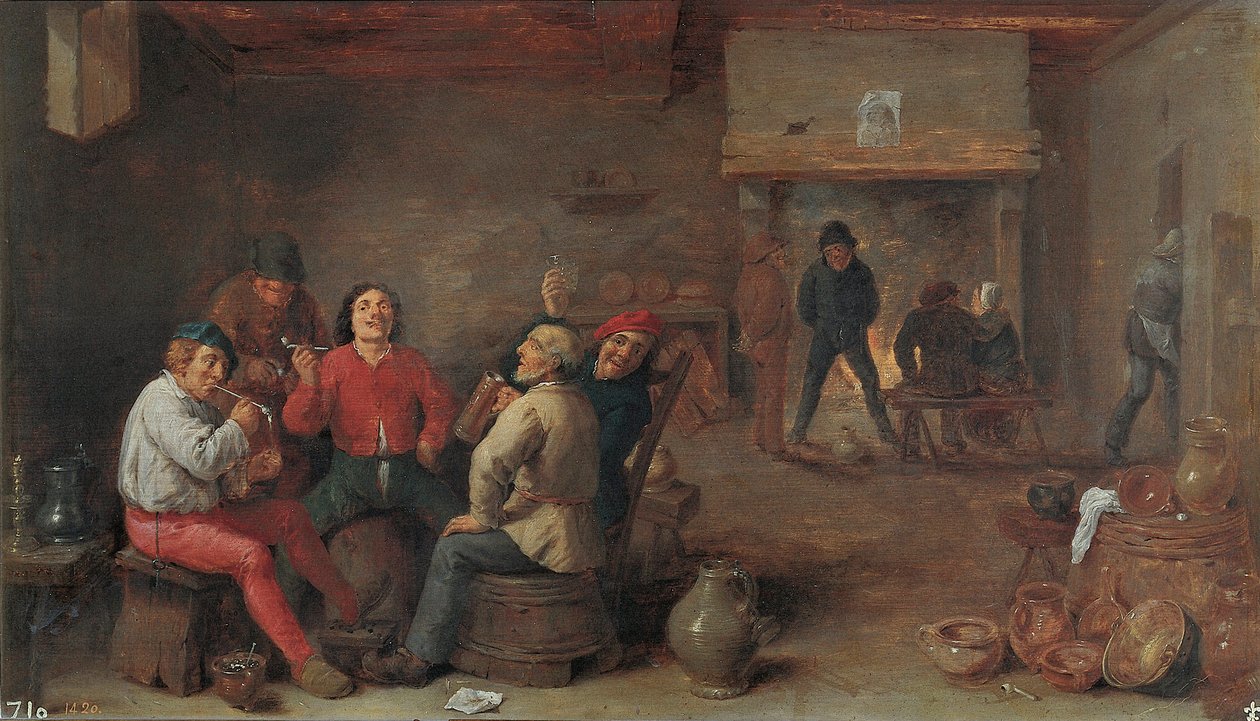 Smokers and Drinkers by David Teniers the Younger