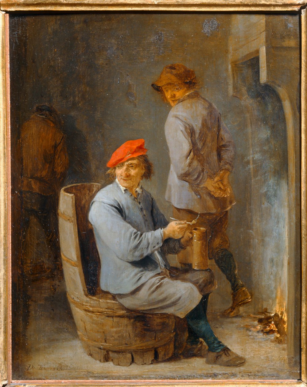 Tavern. Smoker at the Barrel by David the Younger Teniers