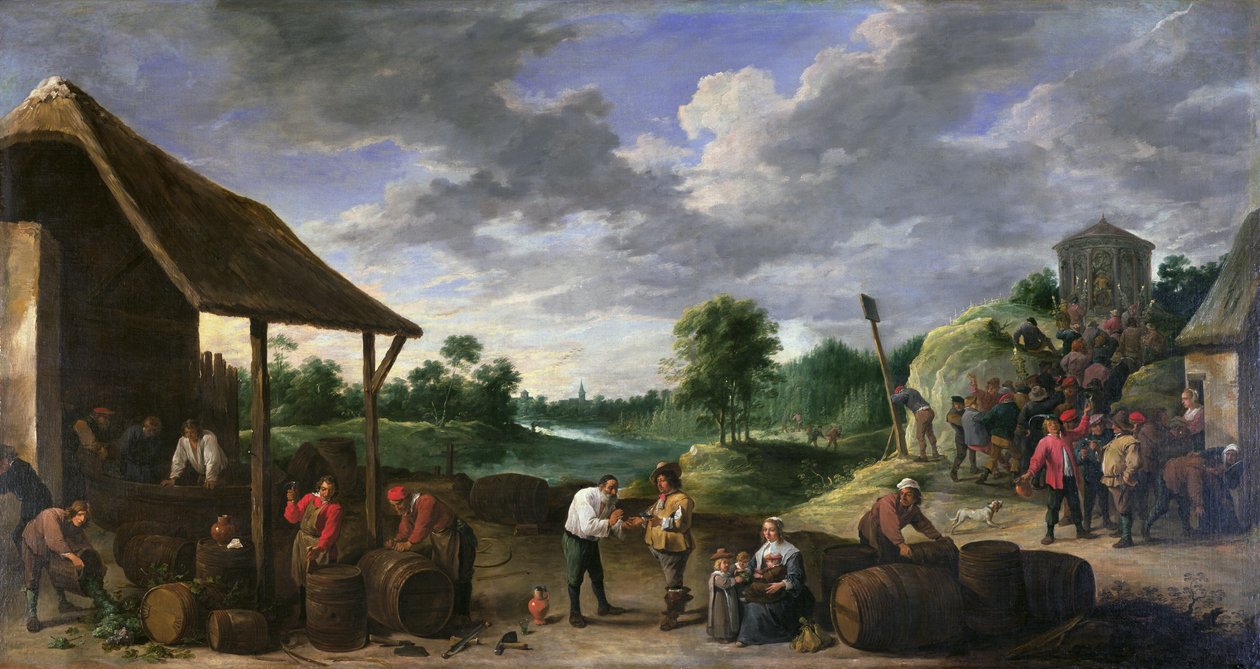The Wine Harvest by David Teniers the Younger