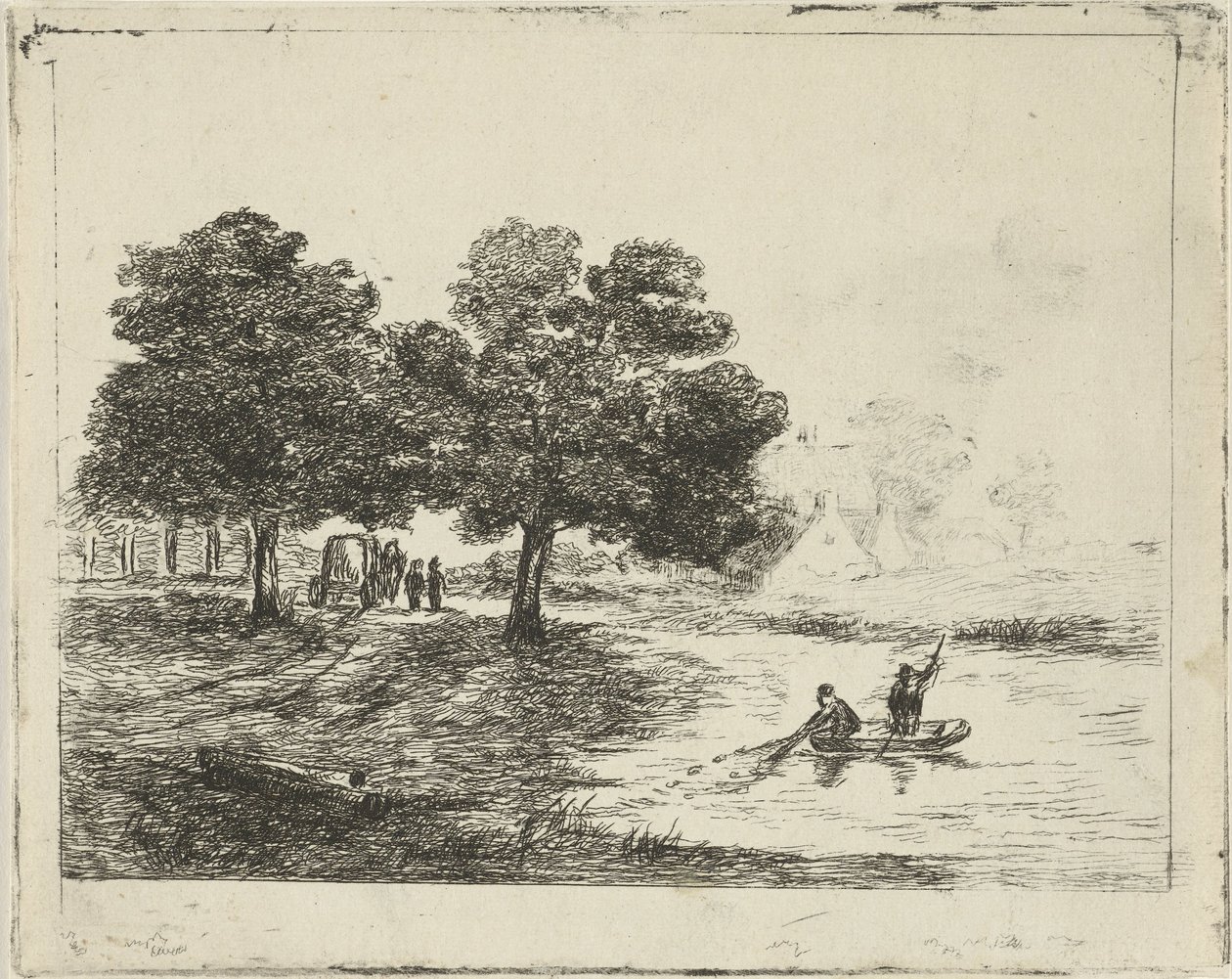 Landscape with Fishermen by David van der Kellen