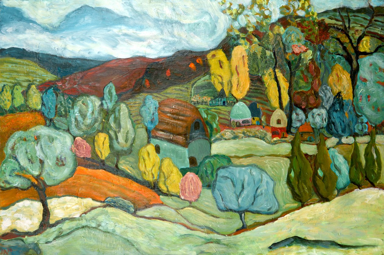 Village Fall, 2019 by Deborah Eve Alastra