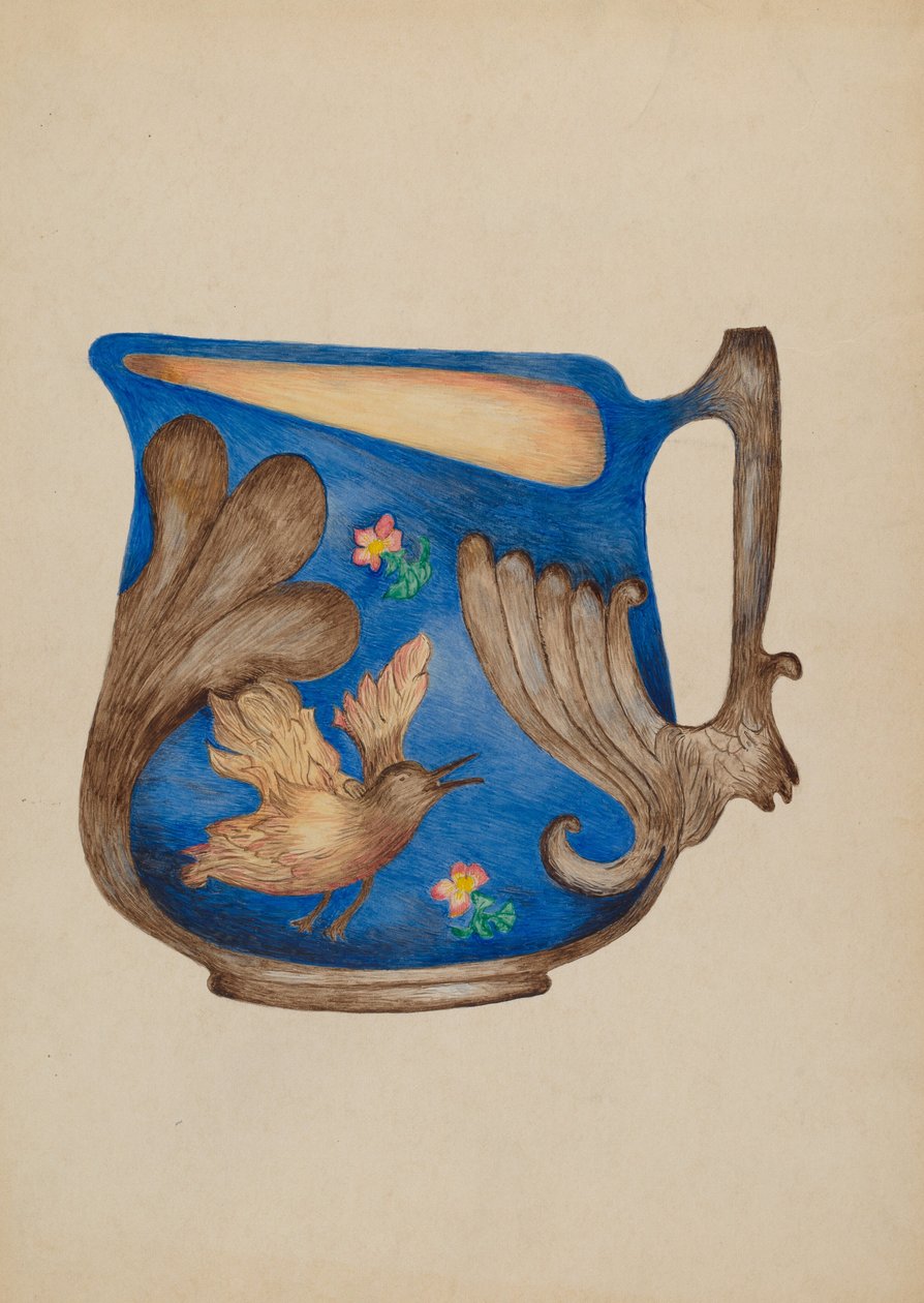 Majolica Pitcher by Della Button