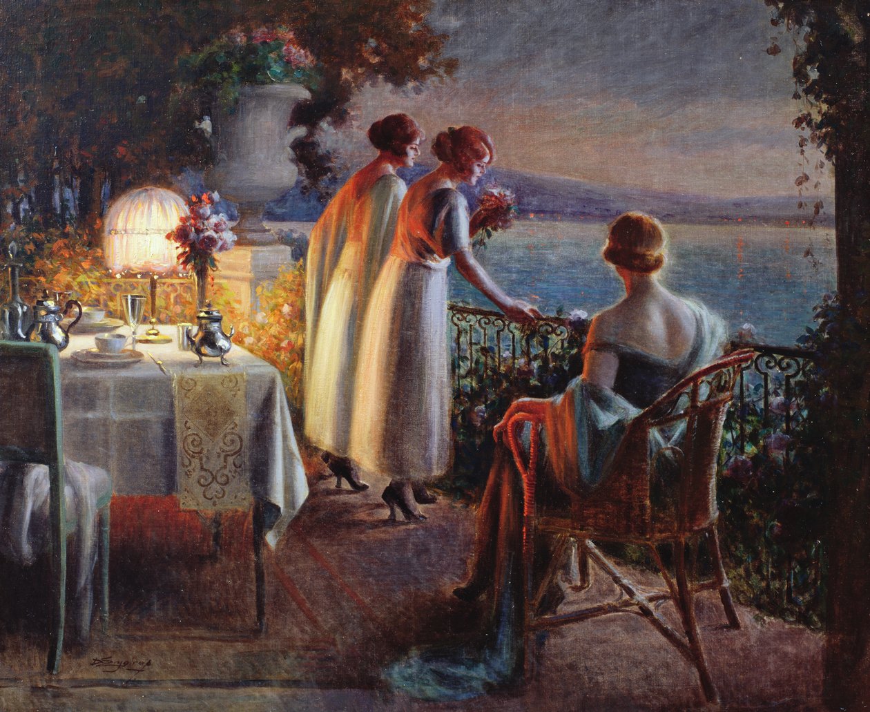 On the Balcony by Delphin Enjolras