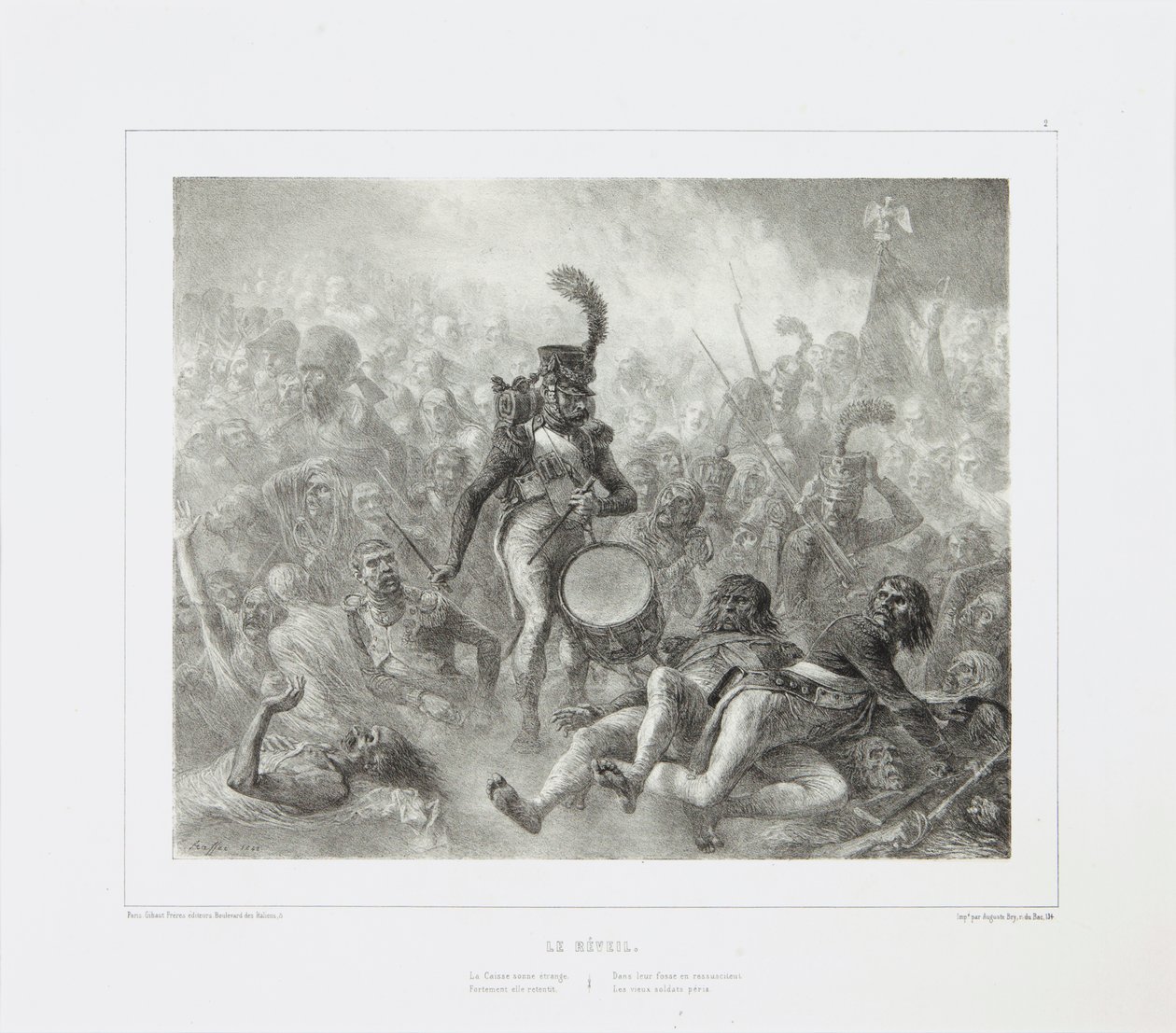 The Drum Waking the Dead Soldiers by Denis Auguste Marie Raffet
