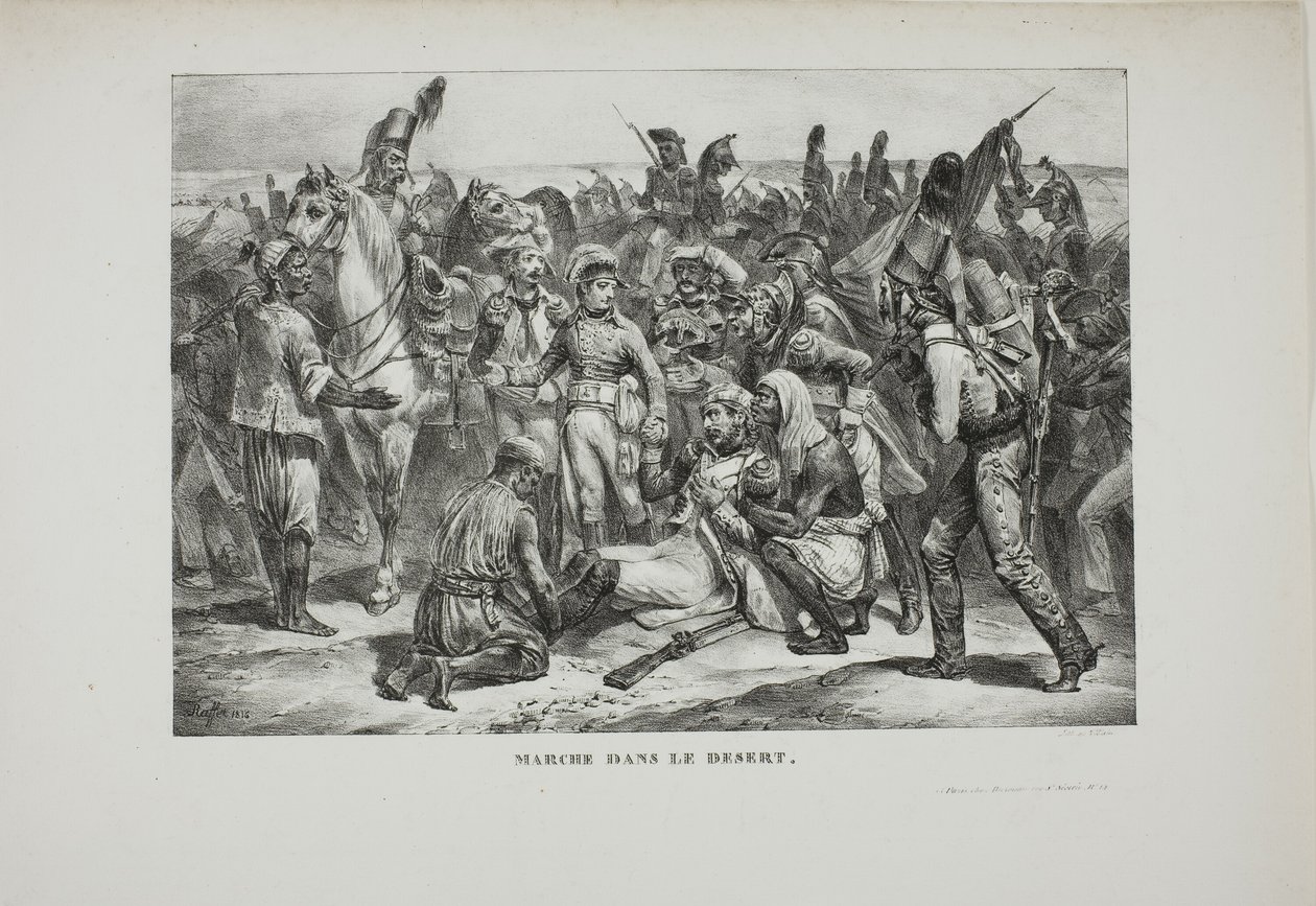 Desert March by Denis Auguste Marie Raffet
