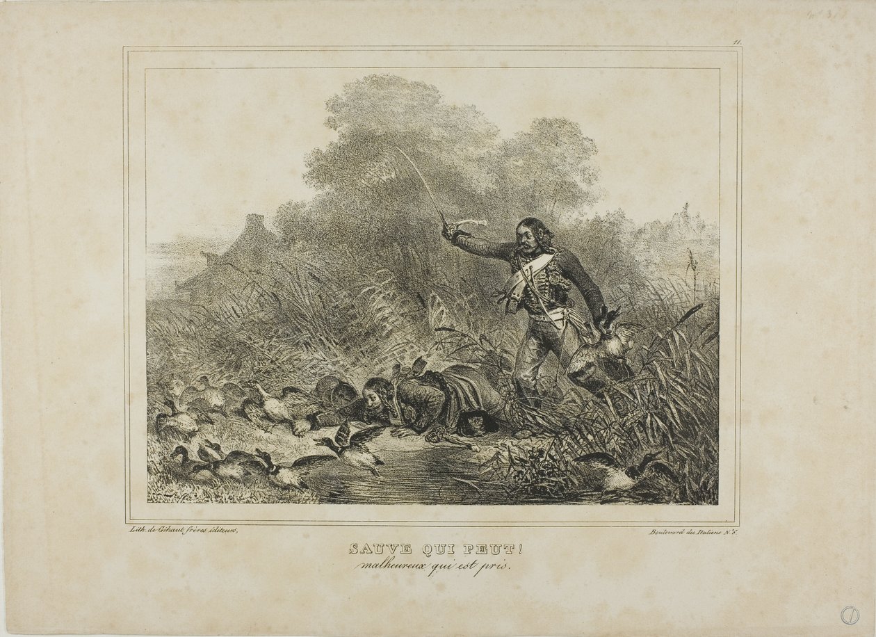 Every Man for Himself! by Denis Auguste Marie Raffet