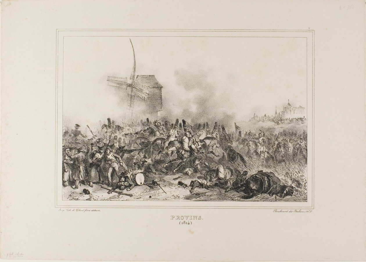 Provins 1814 by Denis Auguste Marie Raffet