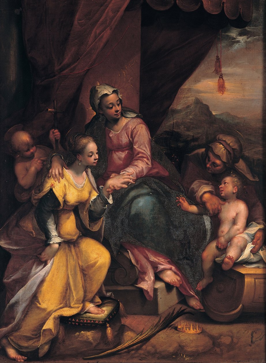 Mystic Marriage of Saint Catherine by Denys Calvaert