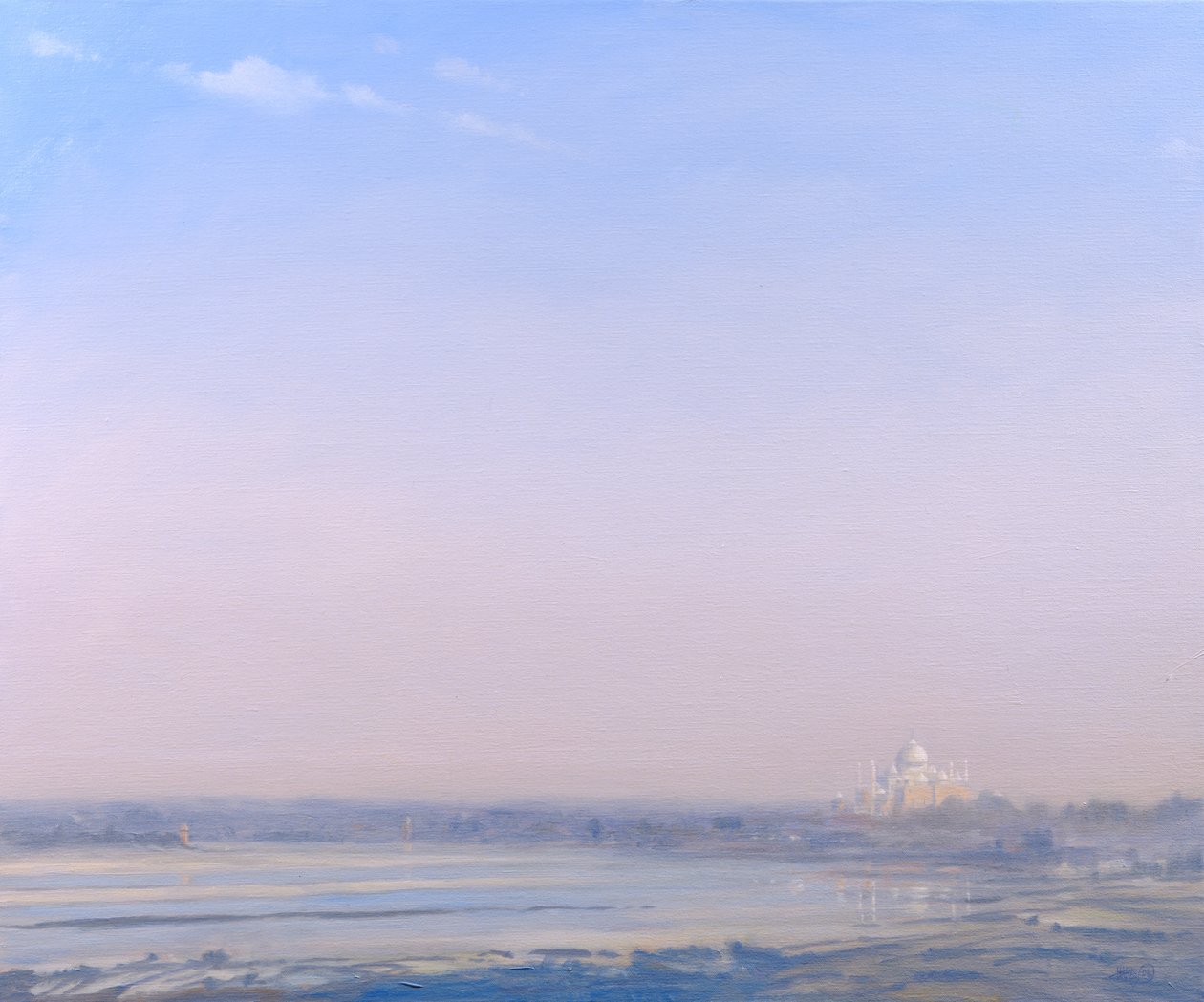 Taj Mahal from Agra Fort by Derek Hare