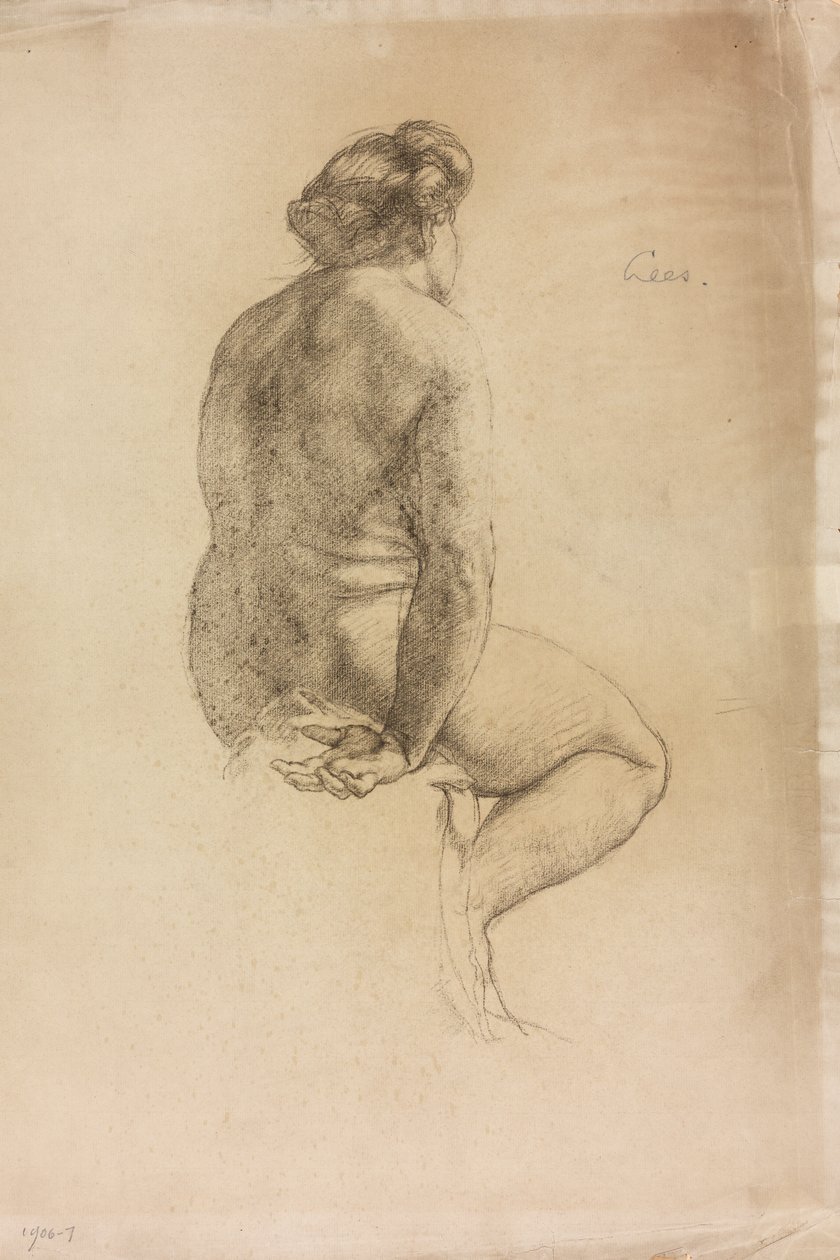 A Study of a Female Figure by Derwent Lees