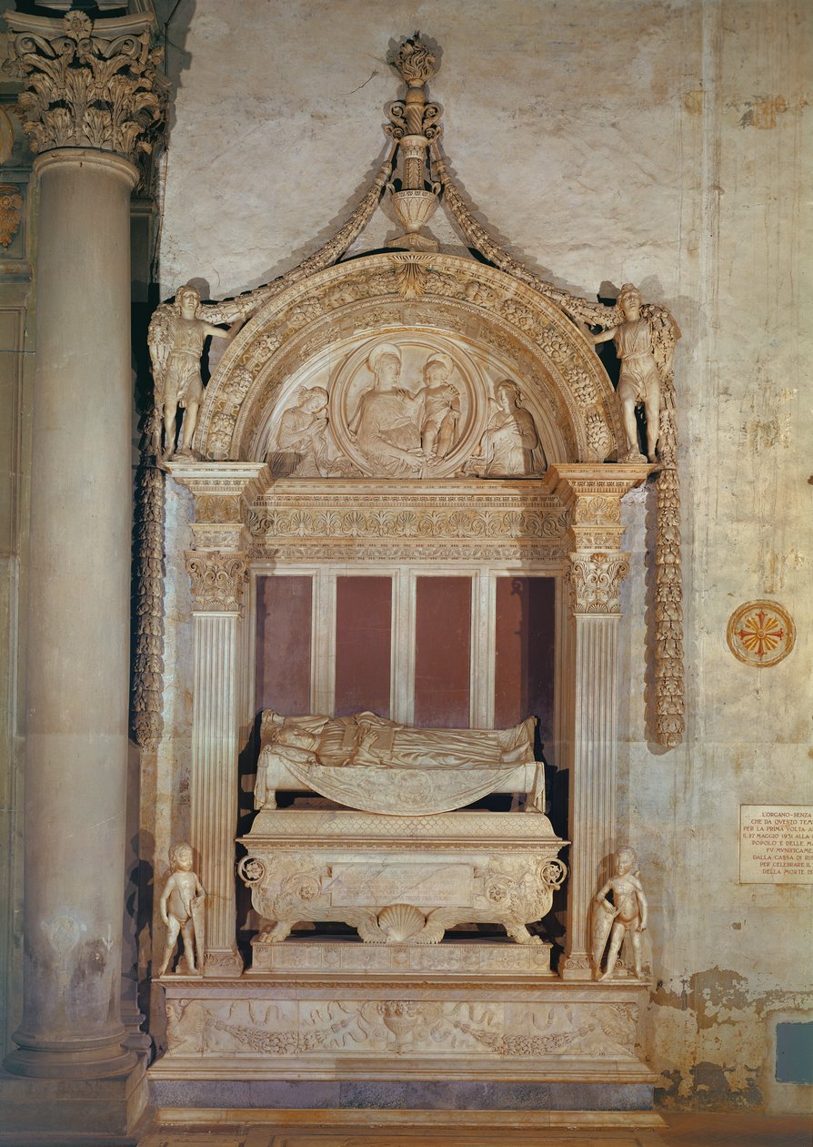 Tomb of Carlo Marsuppini by Desiderio da Settignano