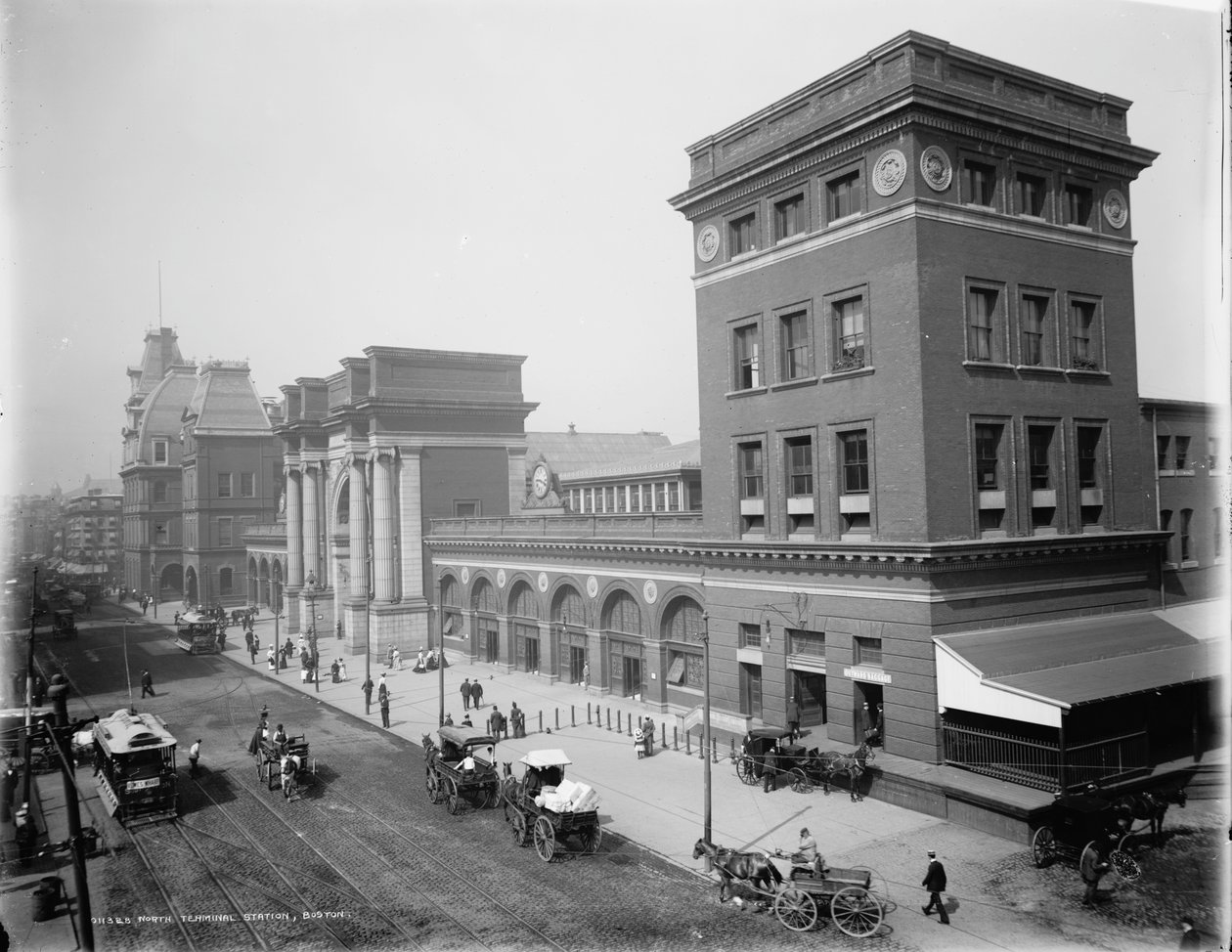 North Terminal Station, Boston by Detroit Publishing Co.