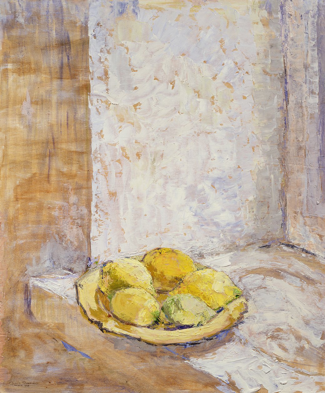 Lemons on the Window Sill by Diana Schofield