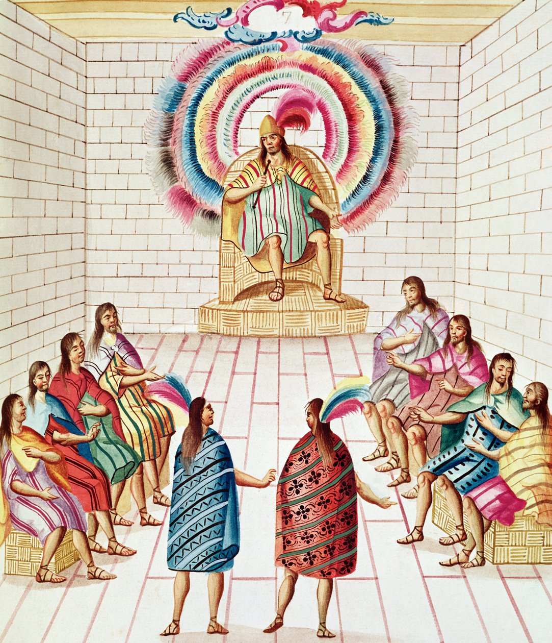 Montezuma II and his Council, from 