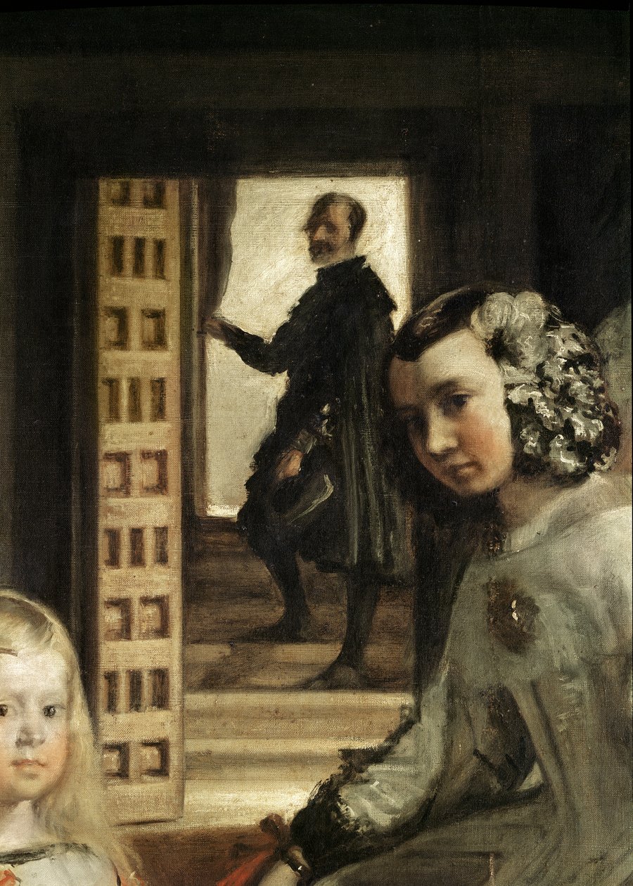 Detail of the background of Las Meninas, or The Family of Philip IV, c.1656 (detail) by Diego Velázquez