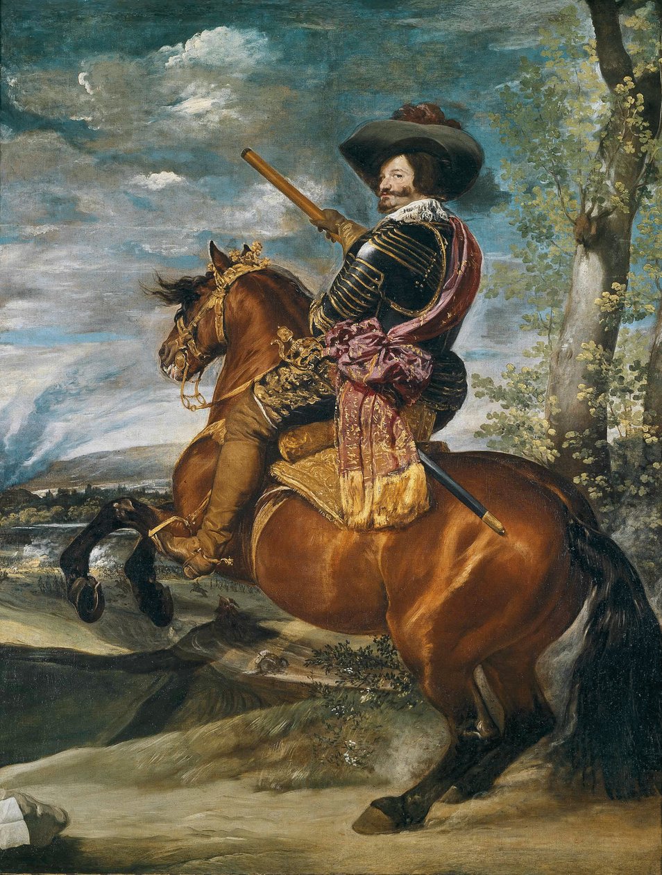 Equestrian Portrait of Don Gaspar de Guzman, Count-Duke of Olivares by Diego Velázquez