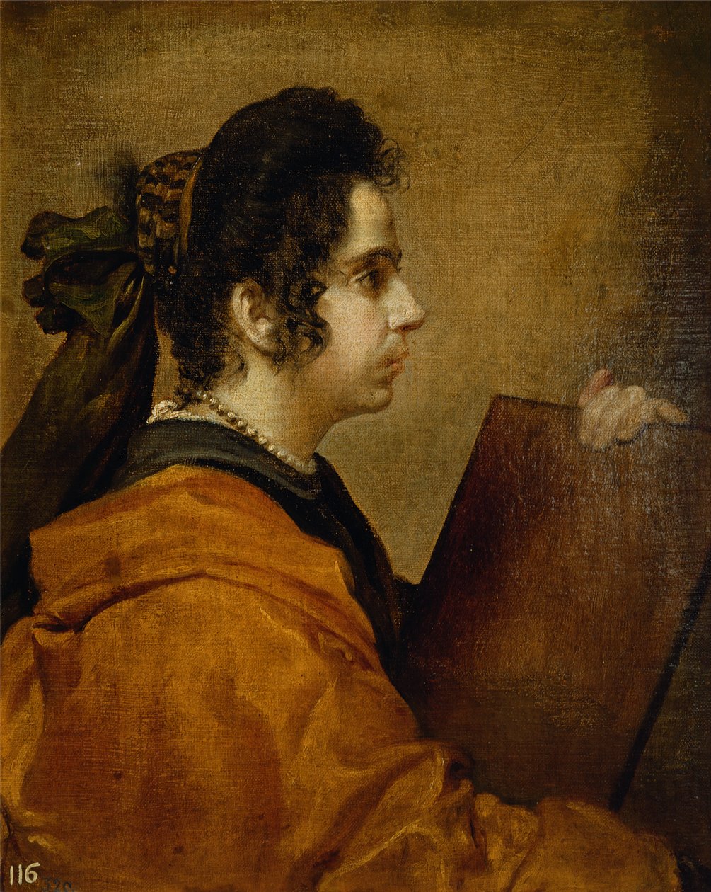 Portrait presumed to be Juana Pacheco as a Sibyl by Diego Velázquez
