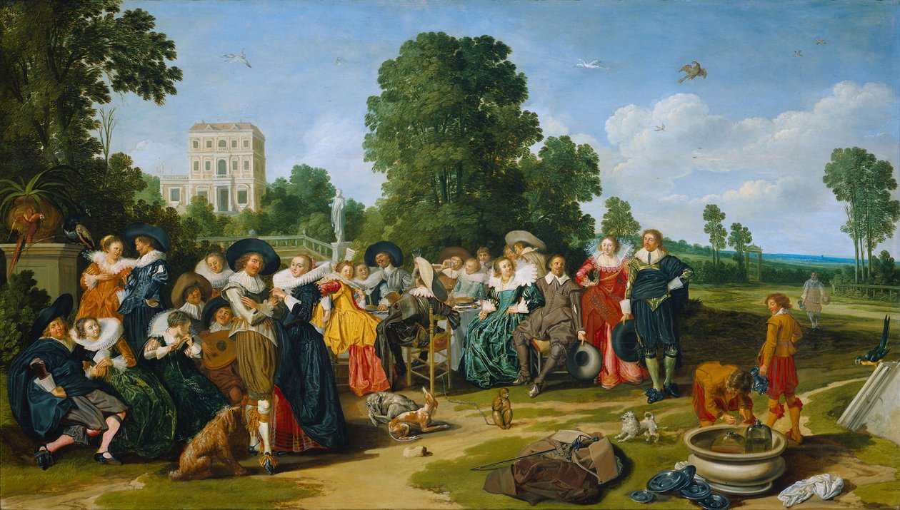 The Fête champêtre by Dirck Hals