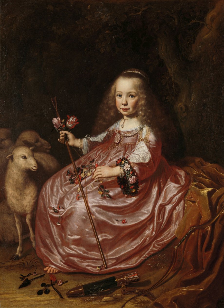 Portrait of Clara Alewijn by Dirck Santvoort