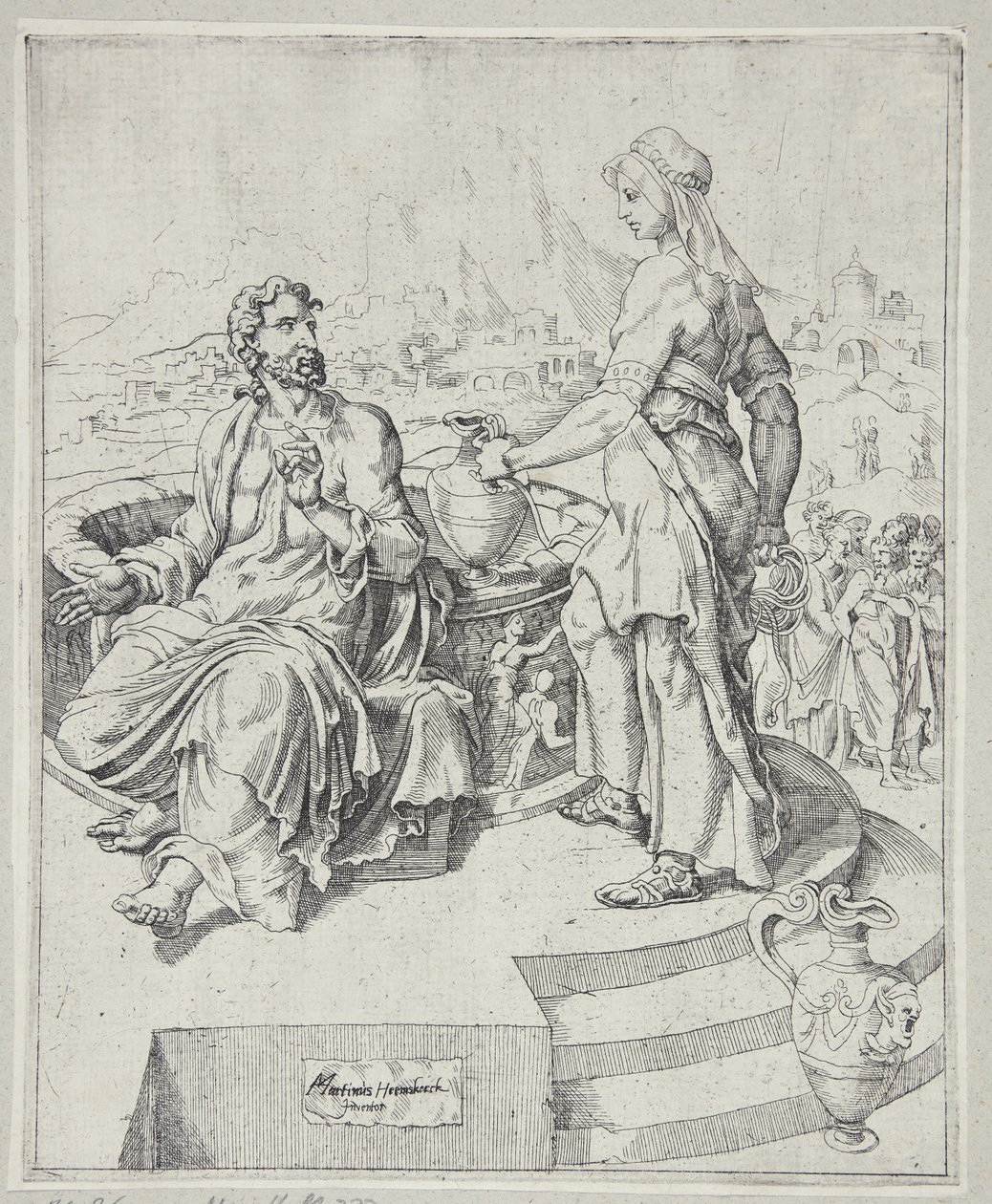Christ and the Samaritan Woman by Dirck Volckertsz. Coornhert