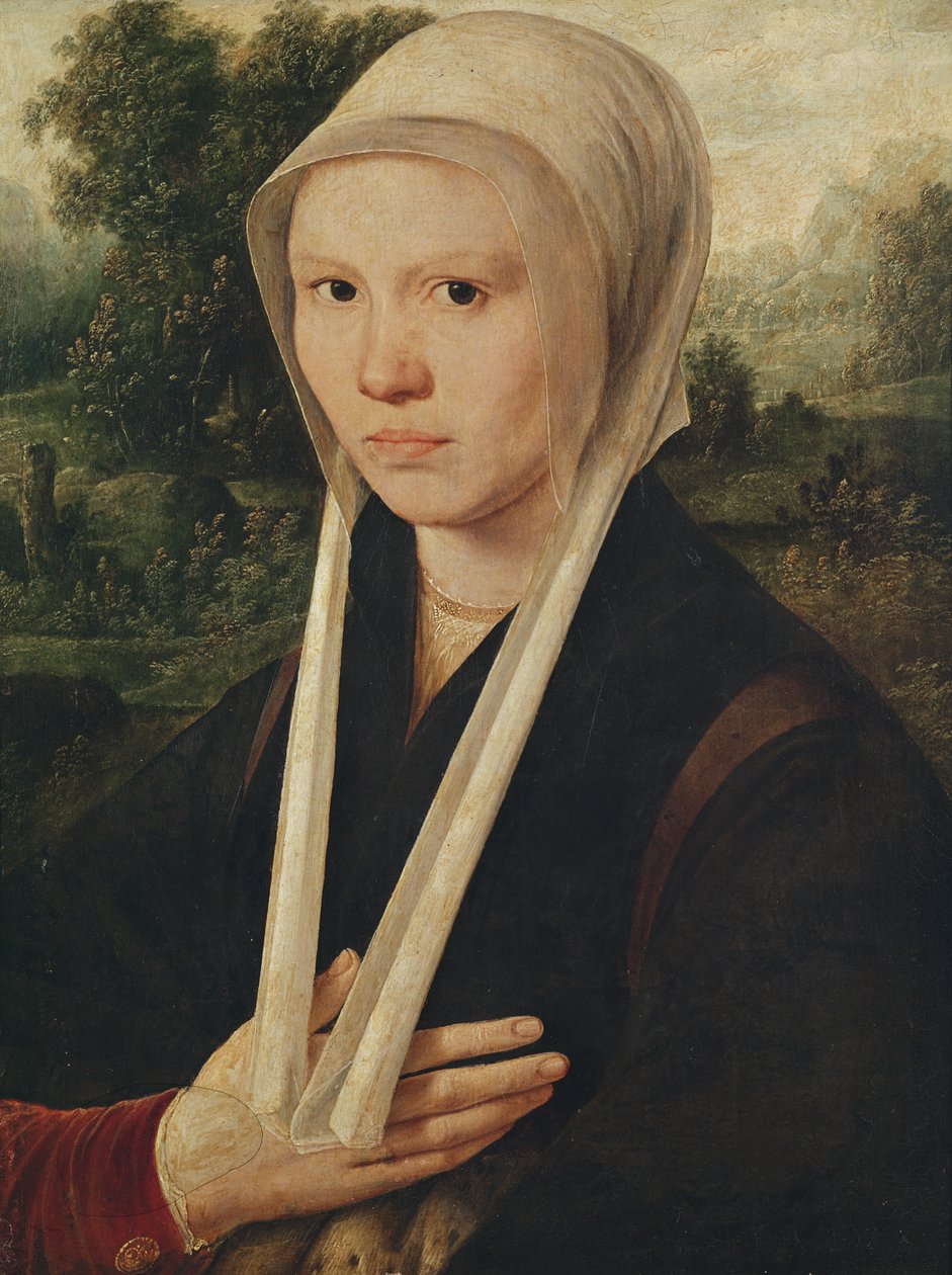 Portrait of a Young Woman by Dirk Jacobsz