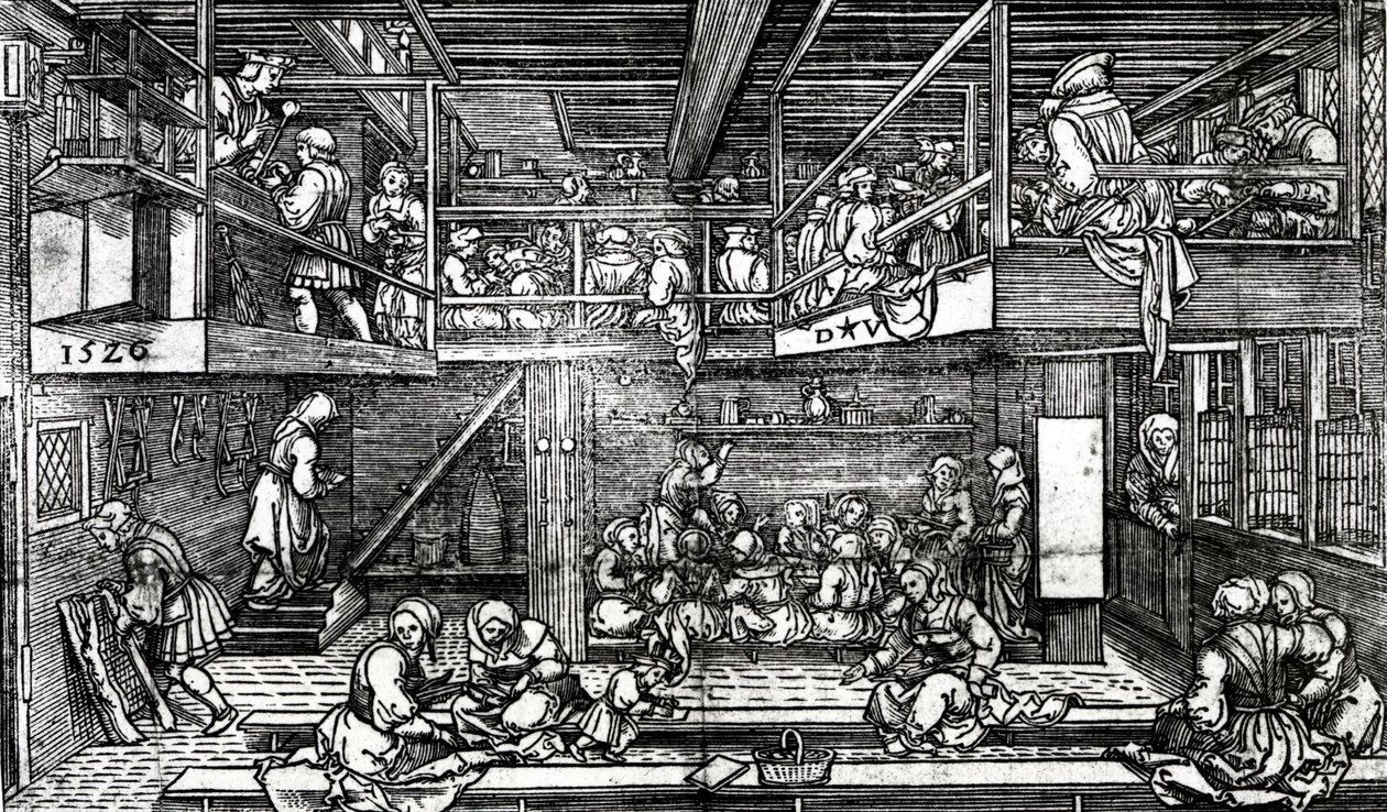 The Schoolroom, 1526 by Dirk Jacobsz Vellert