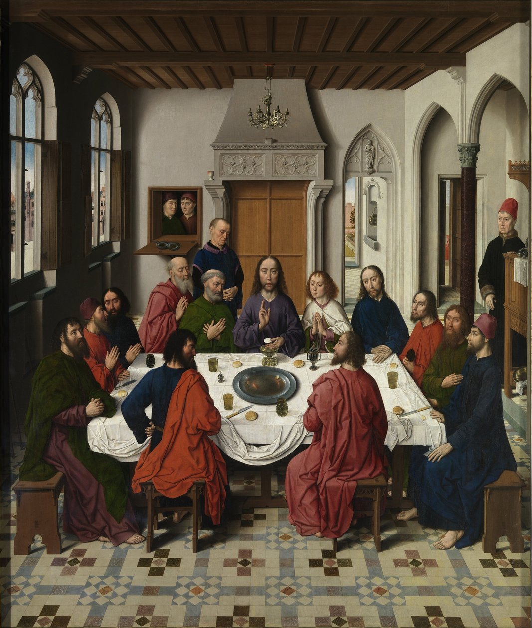 The Last Supper Altarpiece Central Panel, 1464-1468 by Dirk Bouts