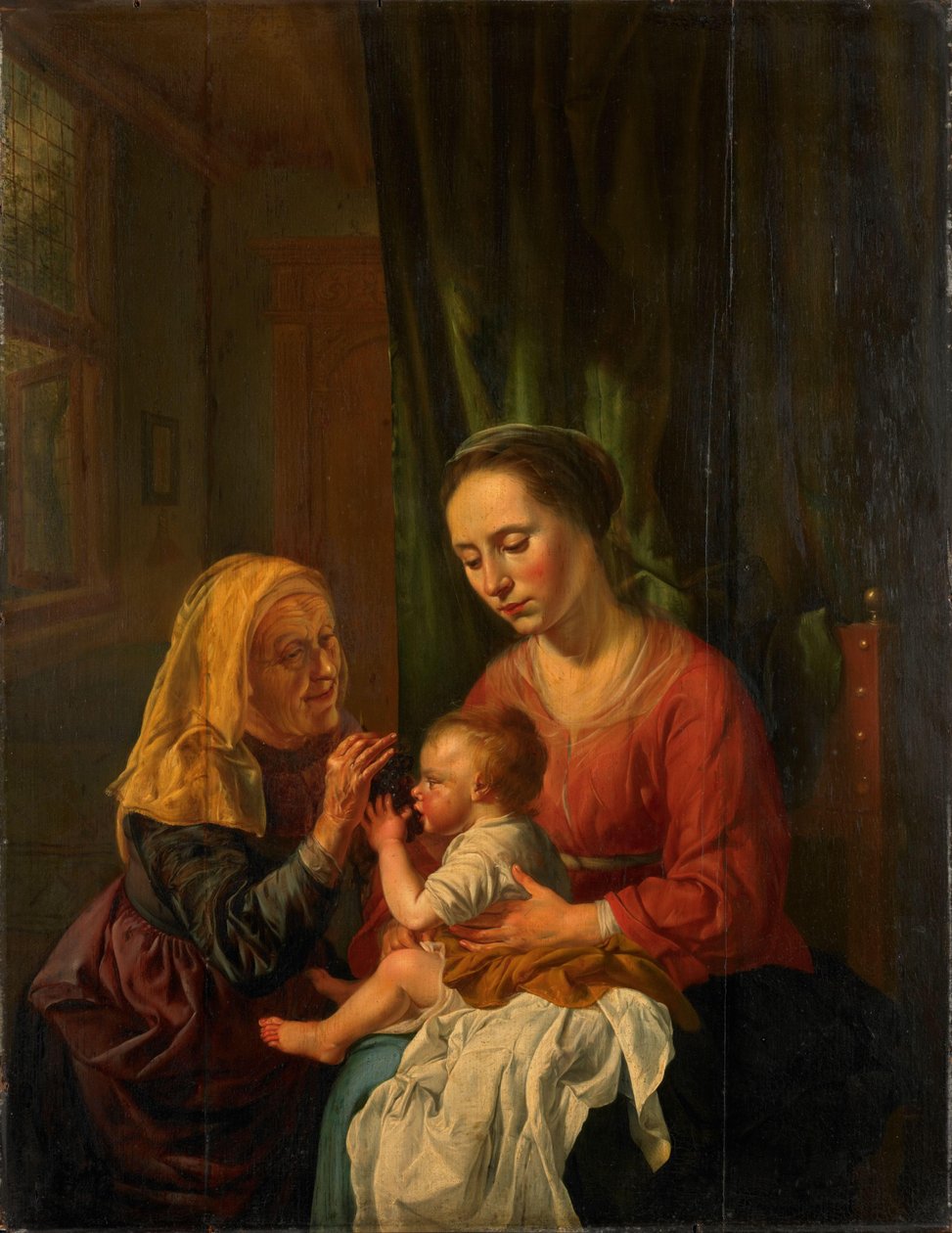 Virgin and Child with St Anne by Dirk van Hoogstraten