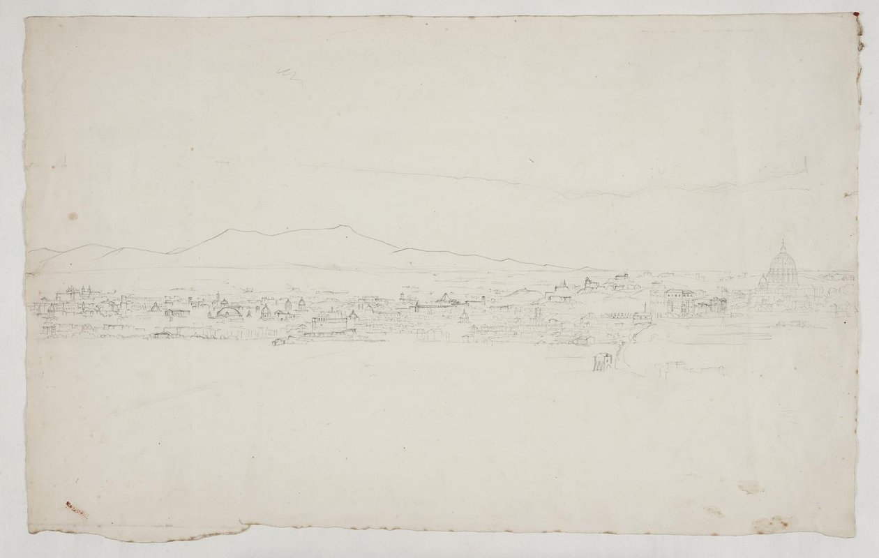 View Towards Rome with the Cathedral on the Right by Ditlev Blunck