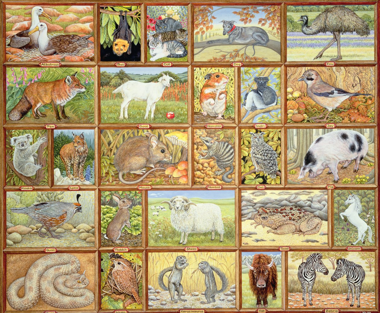 Alphabetical Animals by Ditz