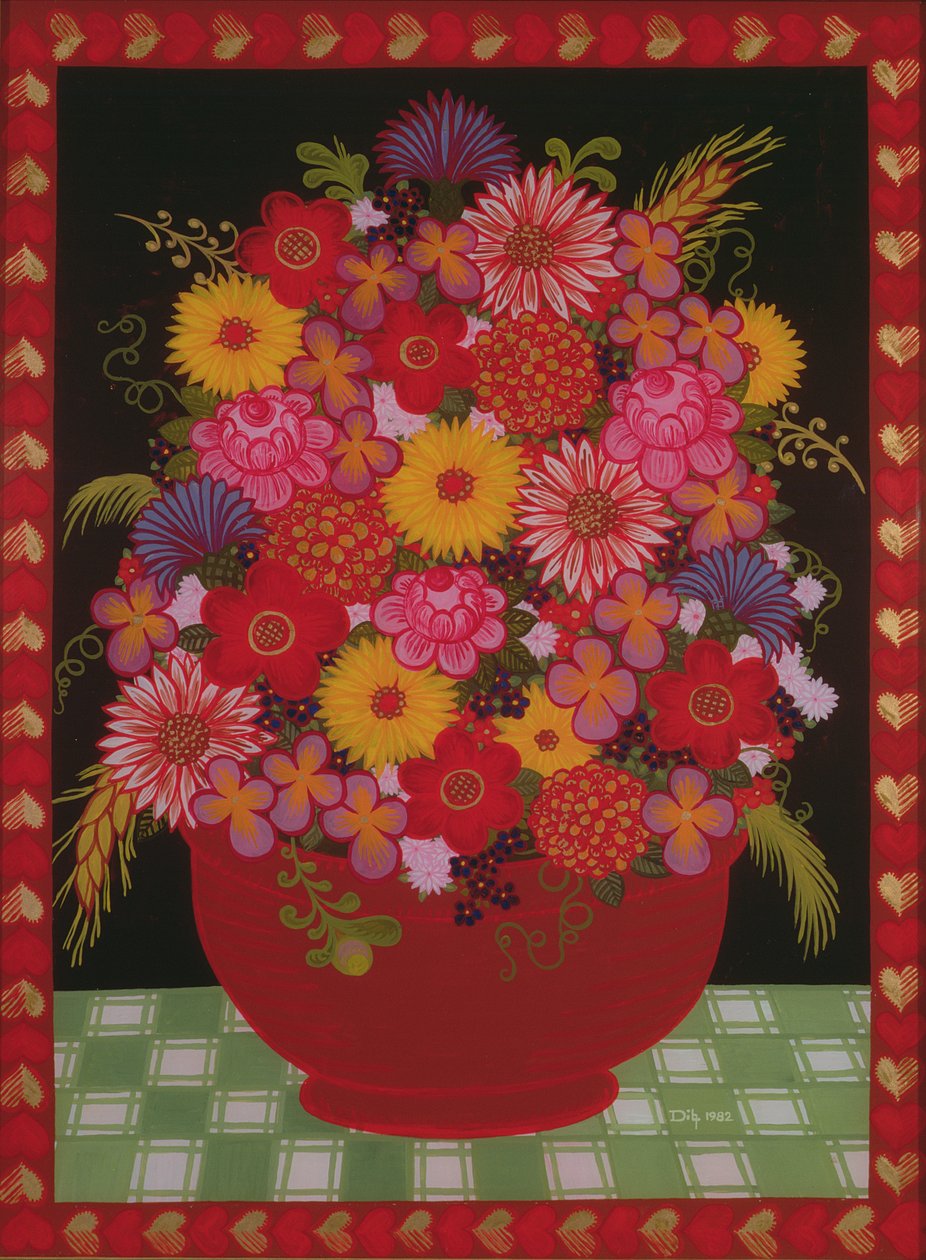 Bowl of Flowers by Ditz
