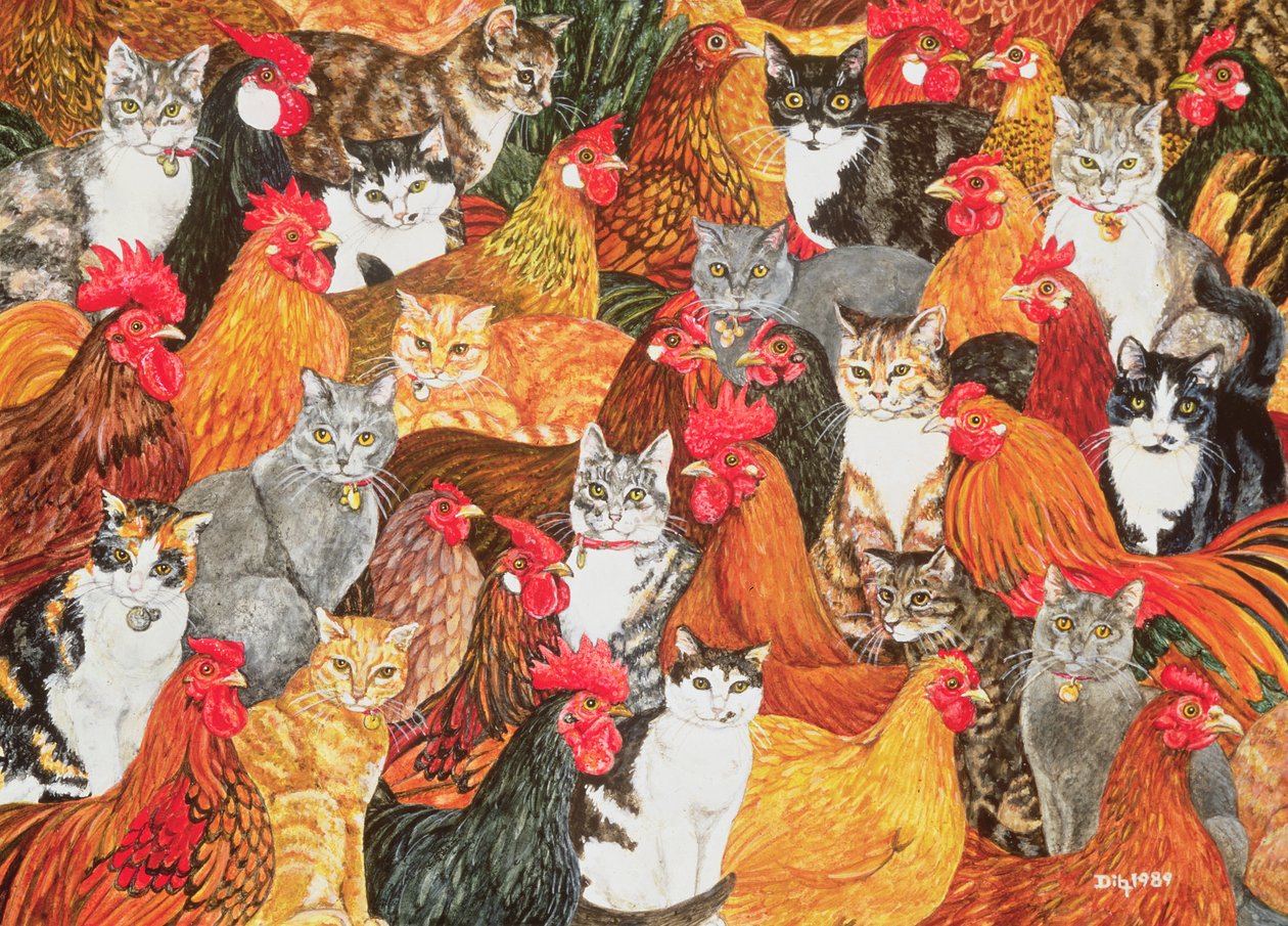 Chicken-Cats by Ditz