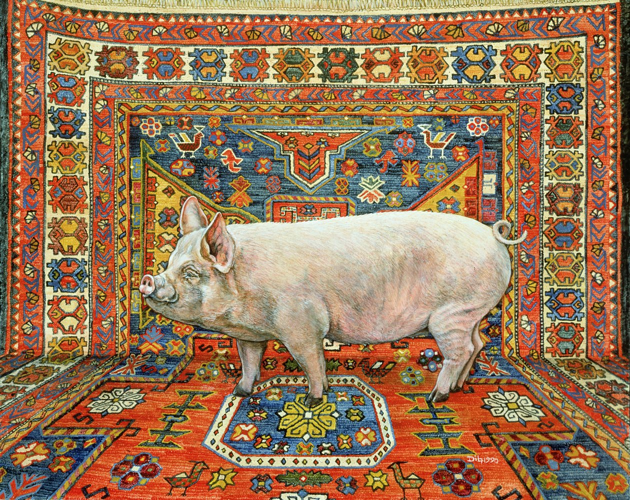 Singleton Carpet Pig by Ditz