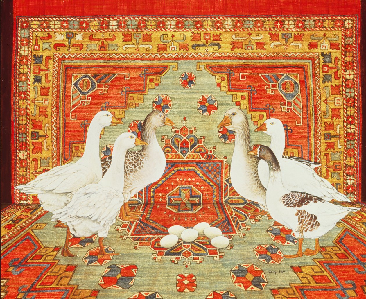 Six Geese A-Laying by Ditz