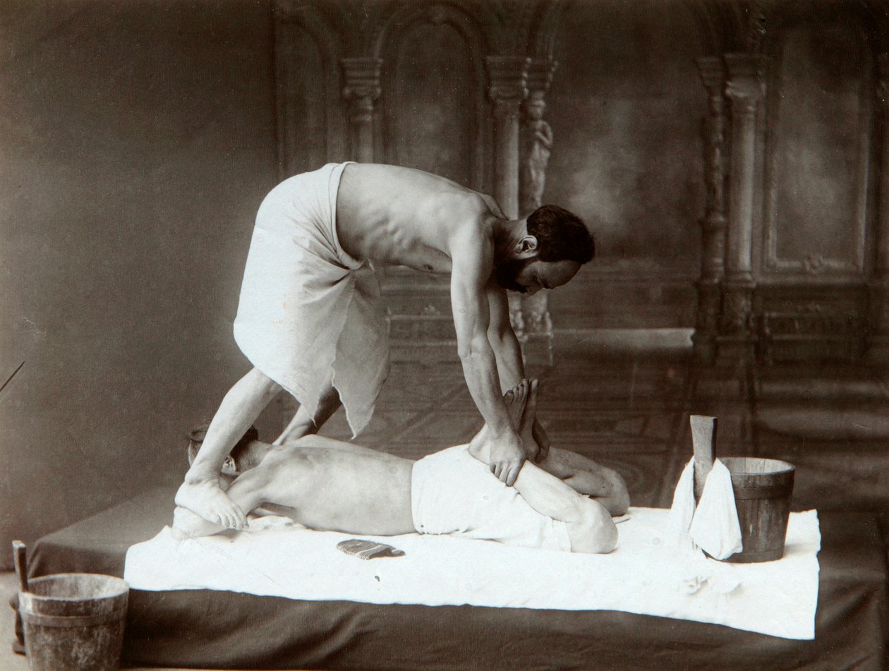 The Oriental bath. Massage by Dmitri Ivanovich Yermakov