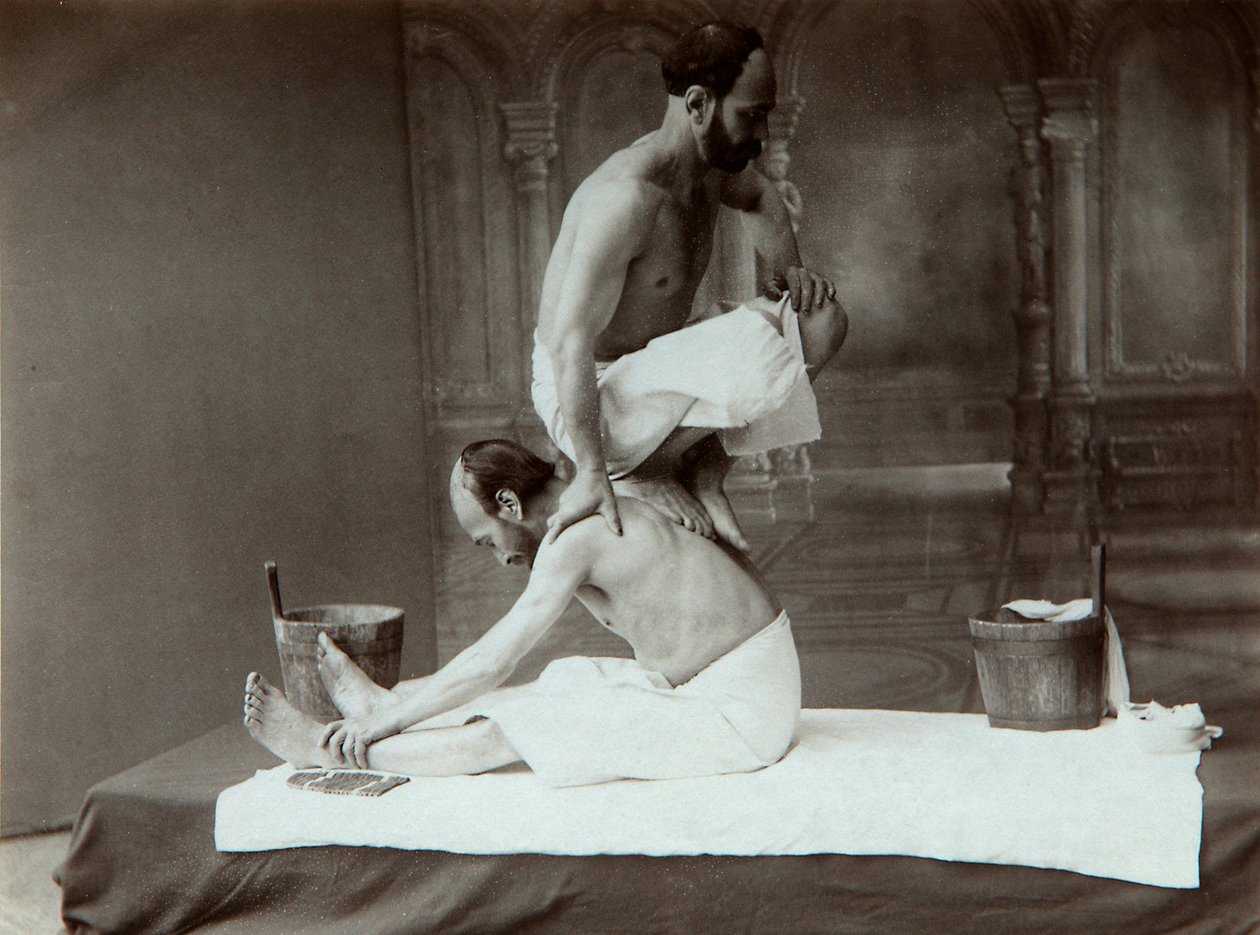 The Oriental bath. Massage by Dmitri Ivanovich Yermakov