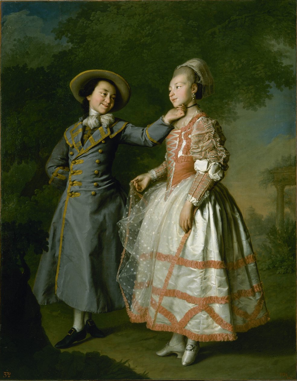 Portrait of Catherine Khrushcheva and Princess Catherine Khovanskaya by Dmitry Levitzky