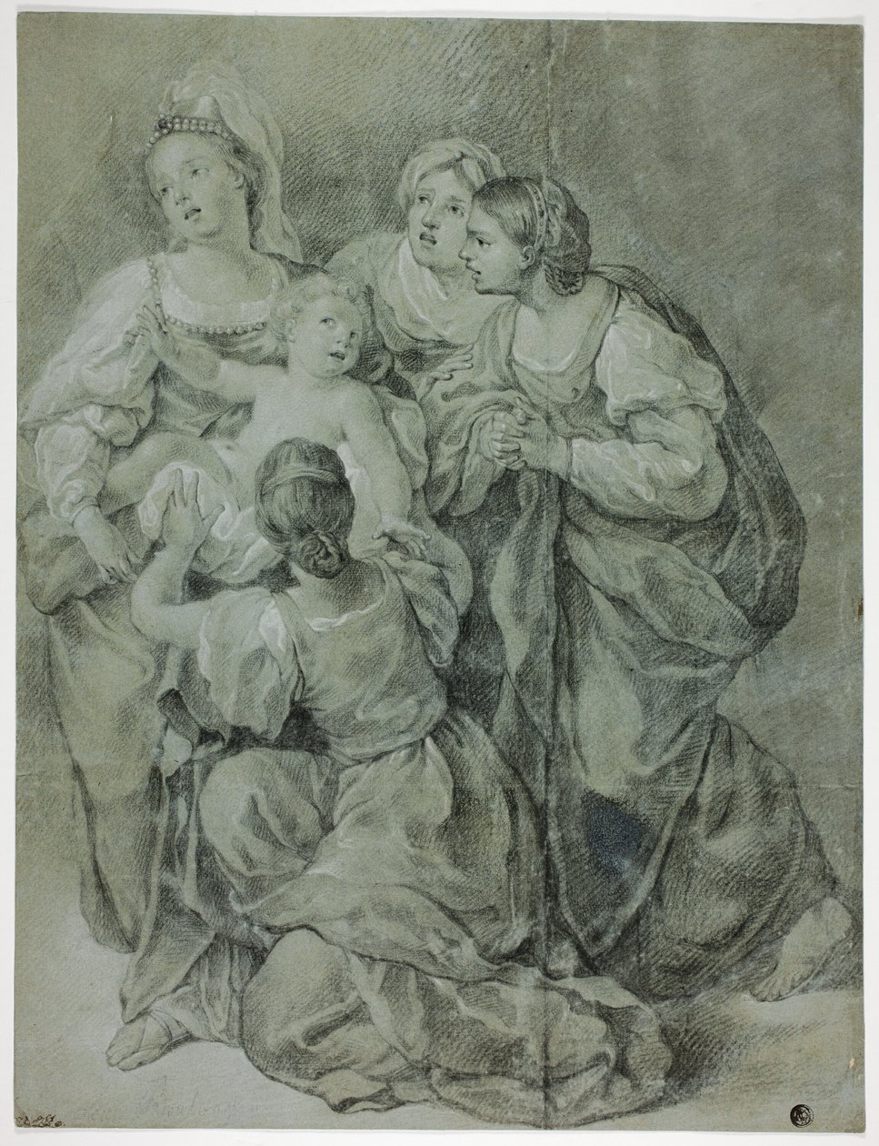 Group of Four Women and Child by Domenichino
