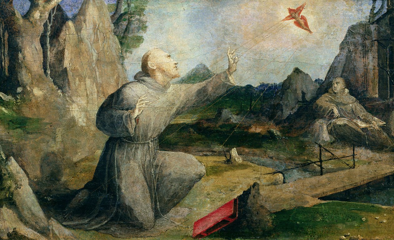 St. Francis of Assisi Receiving the Stigmata by Domenico di Pace Beccafumi  