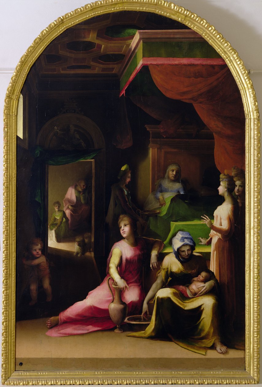 The Birth of the Virgin by Domenico di Pace Beccafumi  