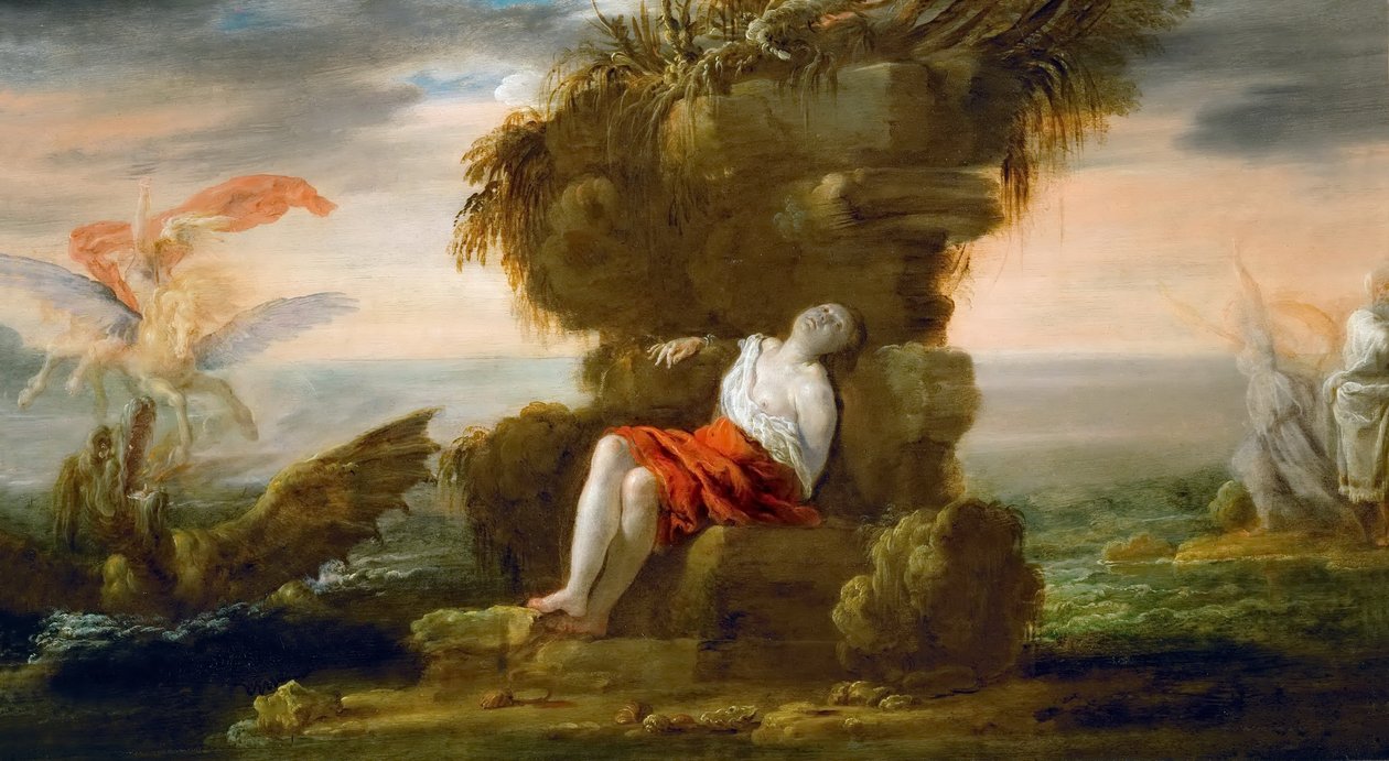 Perseus Rescues Andromeda by Domenico Fetti or Feti