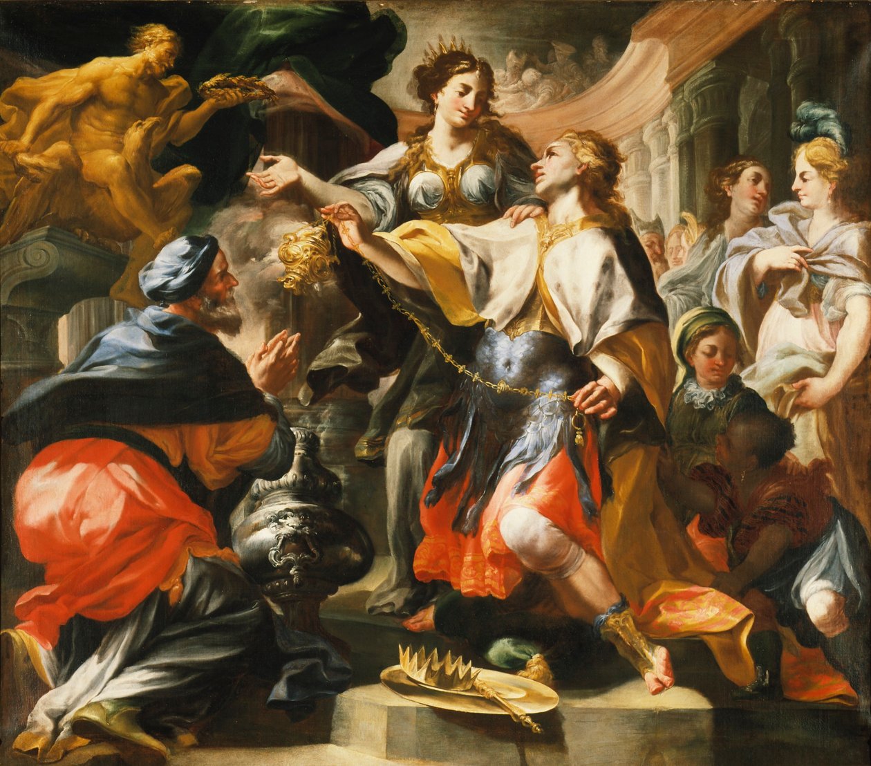 Solomon Worshiping a Pagan God by Domenico Antonio Vaccaro