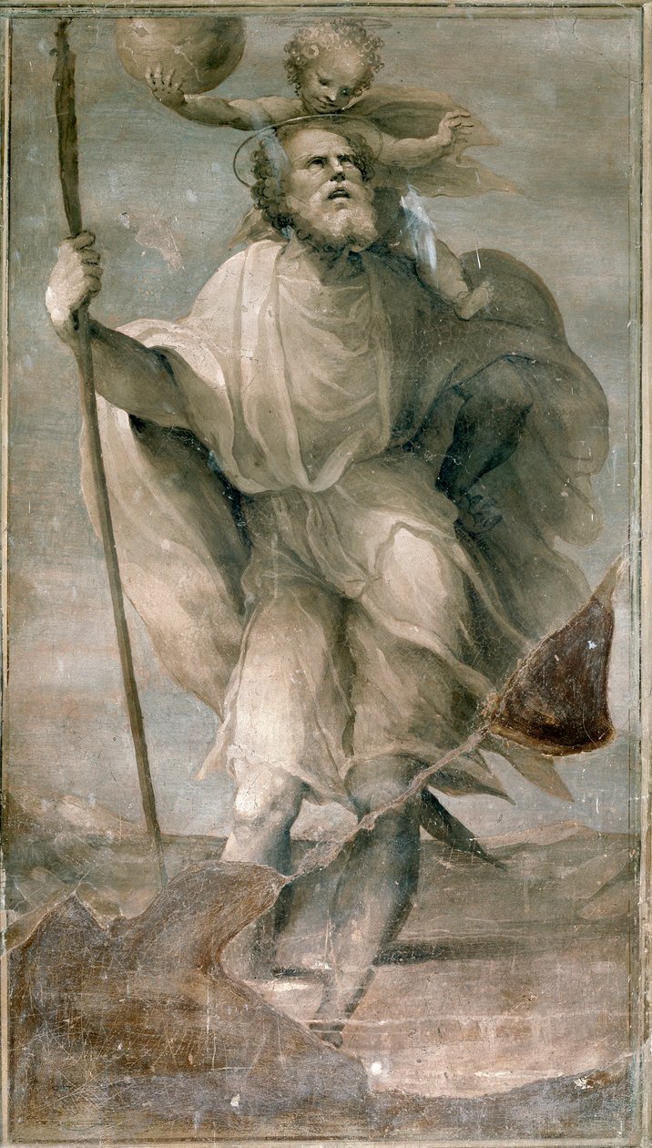 Saint Christopher by Domenico Beccafumi