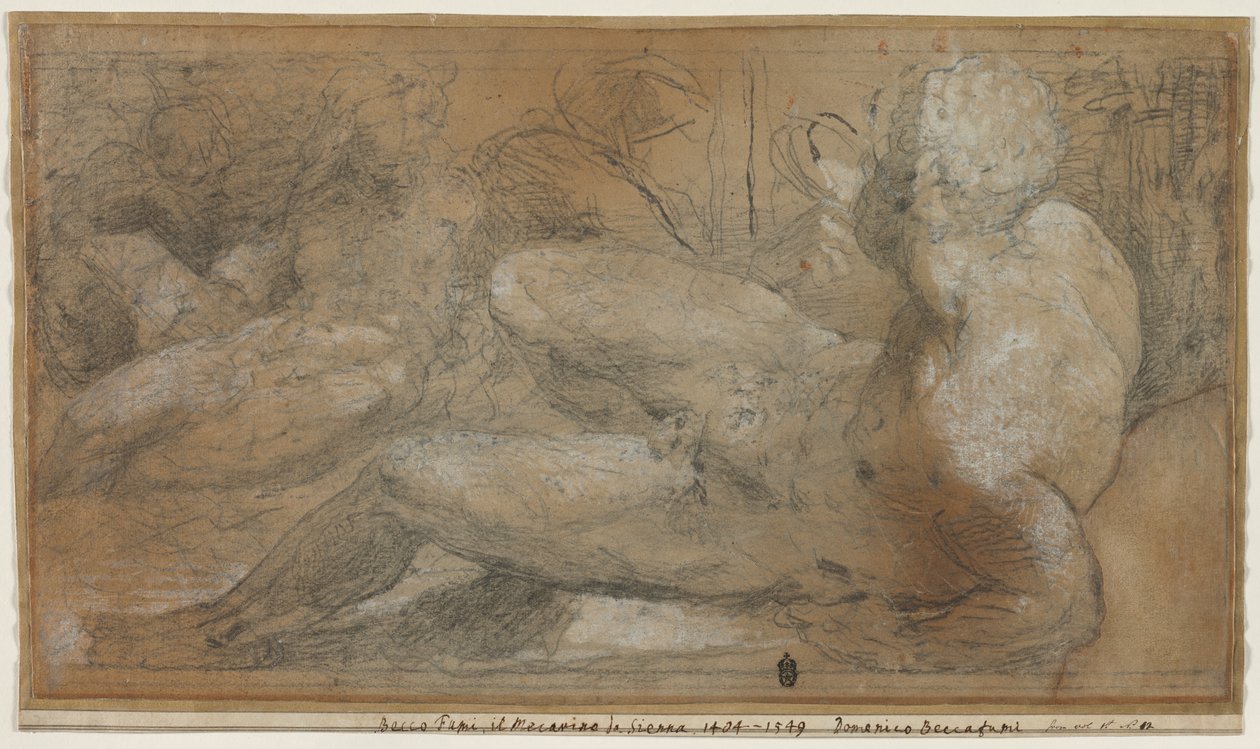 Three Male Nudes by Domenico Beccafumi