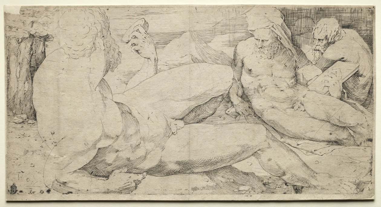 Three Male Nudes by Domenico Beccafumi